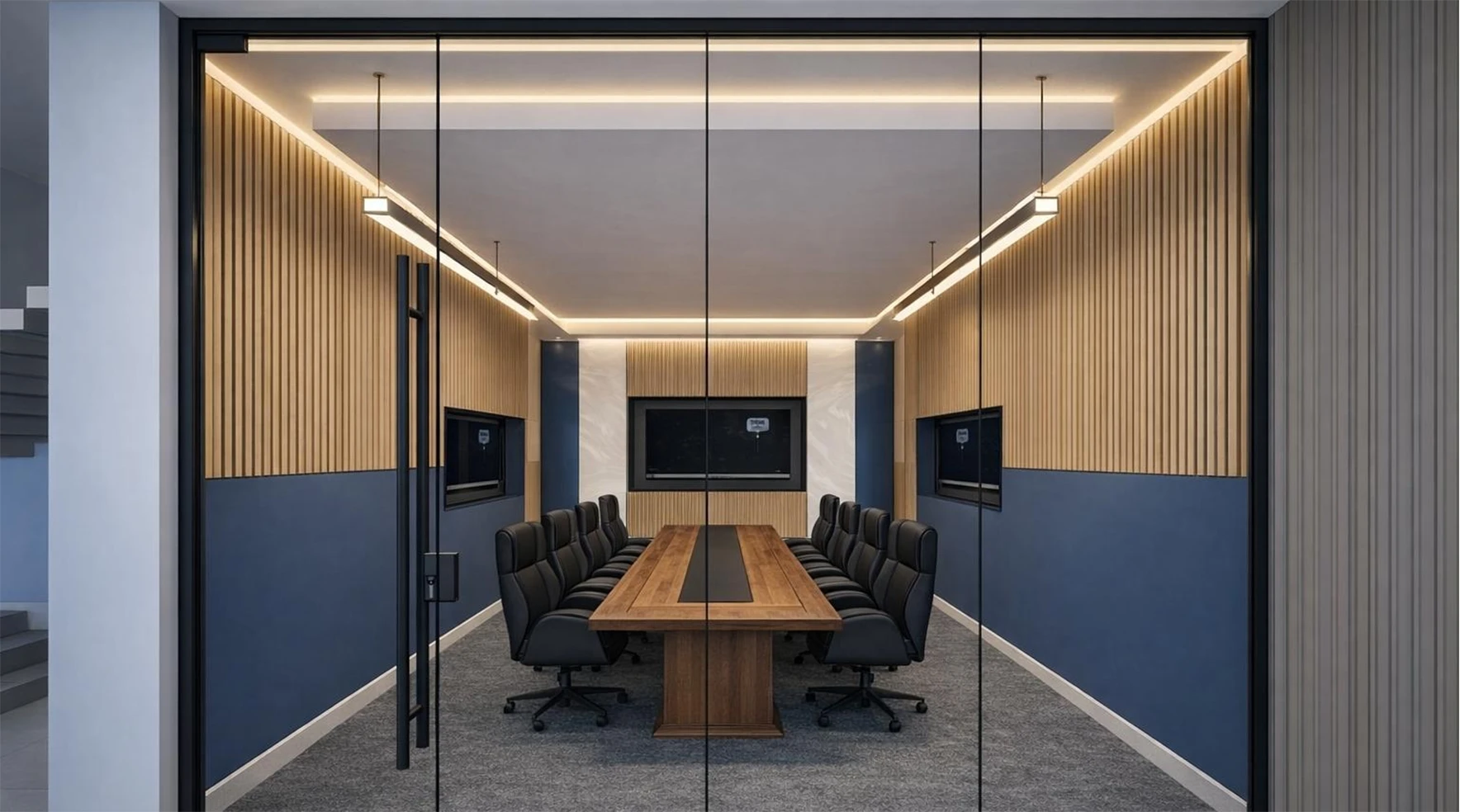 Conference room interior at ION Exchange
