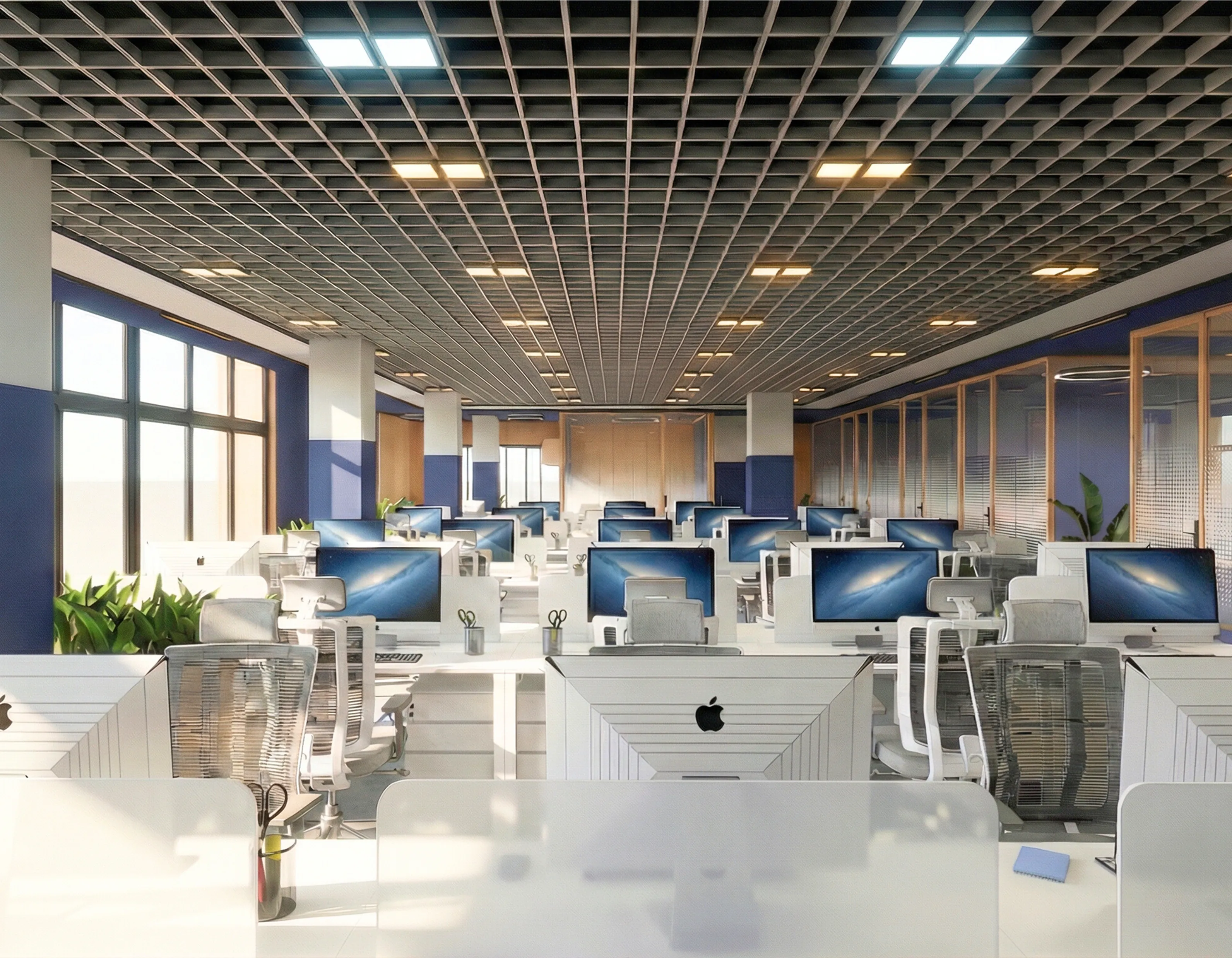Open-plan office interior at ION Exchange