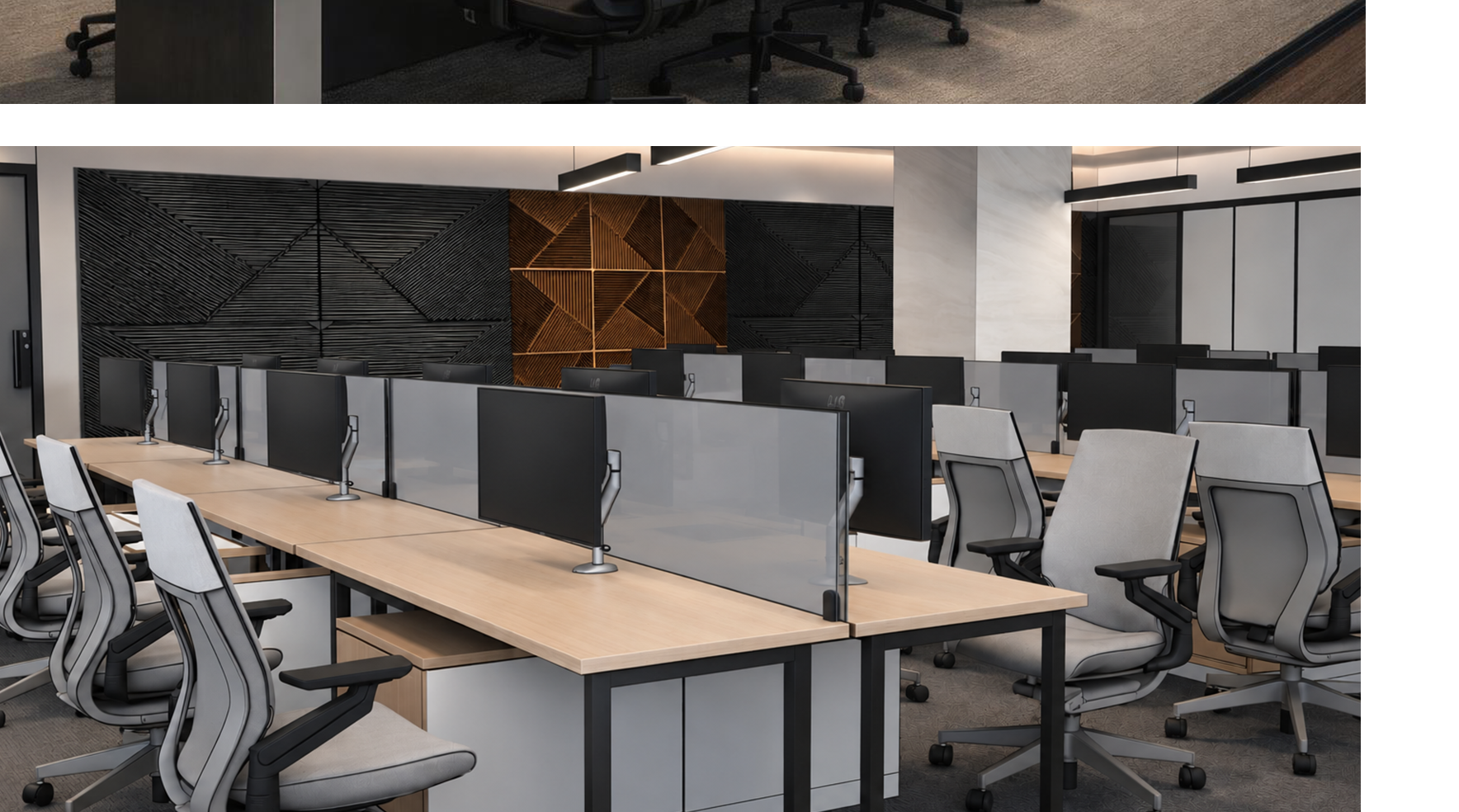 Open workstation area at Patil I-Labs — enlarged